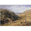 Image 1 : John Henry Mole (1814-1886), Highland landscape with a shepherd paused on a track, watercolour, sign