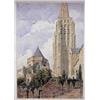 Image 1 : Richard Phene Spiers (1838-1916), Mosque Tomb of Sultan Barkouq, Cairo; Notre-Dame, Bruges, each wat
