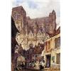 Image 1 : Joseph Nash (1808-1878), Saint Vulfran, Abbeville, watercolour heightened with white, signed and dat