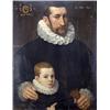 Image 1 : English School (c.1580-1600), Portrait of a gentleman wearing a ruff and holding a leather glove, ag