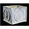 Image 1 : A pair of lead jardinieres, the square sides moulded with patera in the neo-classical style, 20 high