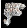 Image 1 : An 18th century Continental carved wood wall bracket, in the form of stylised scrolling foliage, the