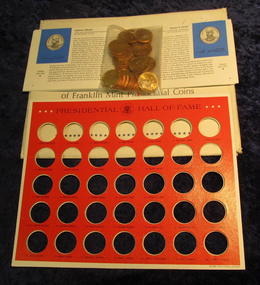 625. 35Piece Solid Bronze Collector's Set of Franklin Mint