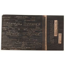 Arthur Ashe's Birth Certificate on Microfilm