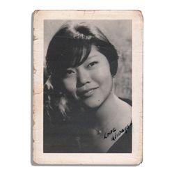 Arthur Ashe Personal Photo of an Early Girlfriend -- With a Note From Her Written on the Back