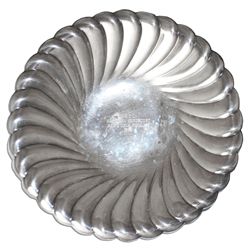 Early Arthur Ashe Trophy -- Silver Plate Won by The Tennis Legend at The LBTC National Hardcourt Tou