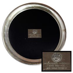 Arthur Ashe Trophy Plate From 1965 -- The Year He Led UCLA to the NCAA Championship