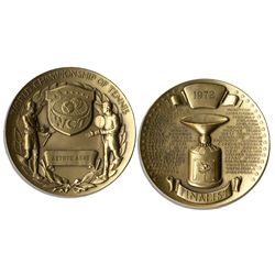 Arthur Ashe's 1972 Finalist Medal From the World Championship of Tennis