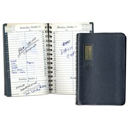 Arthur Ashe's Day Planner From 1974 -- The Year He Chronicled in His Book ''Portrait in Motion''