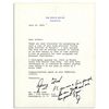 Image 1 : Gerald Ford Presidential Letter Signed With Postscript to Arthur Ashe -- ''...You are a fine example