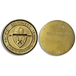 Medallion Won by Arthur Ashe in the Pacific Southwest Tennis Championships of 1975 -- The Year He Wo
