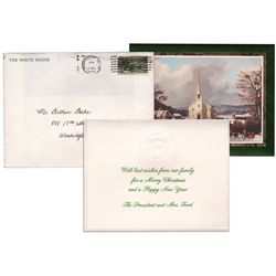 Christmas Card Sent by President Gerald Ford to Arthur Ashe in 1976