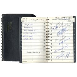 Tennis Legend Arthur Ashe's 1977 Day Planner -- Detailing Events of the Legendary Player at the Heig