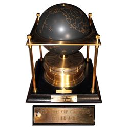 Arthur Ashe's Davis Cup Award From 1979 -- The Year Ashe Captained the Team, Which Won First Place