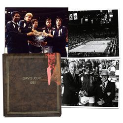 Arthur Ashe Personal Photo Album From the 1981 Davis Cup -- 49 Photos Total