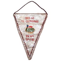 Arthur Ashe's Davis Cup Flag From 1981