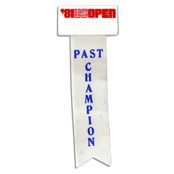 Arthur Ashe 1981 U.S. Open ''Past Champion'' Badge