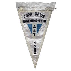 Arthur Ashe's Davis Cup Flag From 1983