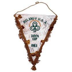 Arthur Ashe's Davis Cup Flag From 1983
