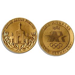 Arthur Ashe Personally Owned Commemorative 1984 Olympic Award