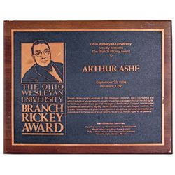 Arthur Ashe's Branch Rickey Award From 1988