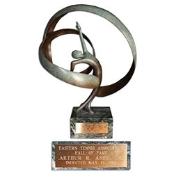 Arthur Ashe's Award From His Induction Into the Eastern Tennis Association Hall of Fame