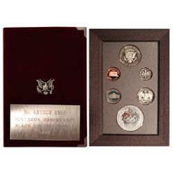 Arthur Ashe's Mint Condition 1988 Coin Set Issued by the Pentagon in Observance of Black History Mon