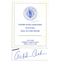 Arthur Ashe Signed Tennis Program -- Also Signed by Althea Gibson