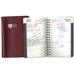 Arthur Ashe's Day Planner From 1990 -- Ashe Records ''MANDELA RELEASED!!'' & ''NELSON MANDELA ARRIVE