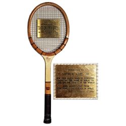 Arthur Ashe Tennis Racquet Award From Doral -- 1990