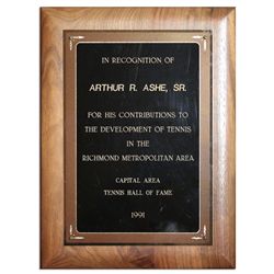 Award Presented to Arthur Ashe's Father -- Arthur Ashe, Sr.