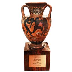 Arthur Ashe's Large ''Sports Illustrated'' Sportsman of the Year Award From 1992 -- One of The Most