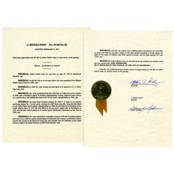 Arthur Ashe Richmond Citation -- Awarded Posthumously -- ''Expressing appreciation for the life of A