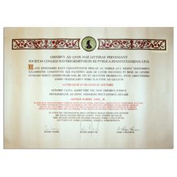 Arthur Ashe Haverford College Degree -- Awarded Posthumously