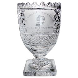 Waterford Crystal Chalice Awarded to Arthur Ashe Posthumously by the Miami Chamber of Commerce