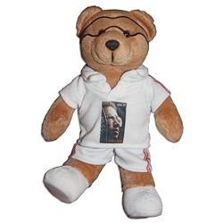 Arthur Ashe Teddy Bear Owned by His Family -- With the Image of the Arthur Ashe 2005 Postage Stamp o
