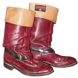 Arthur Ashe Worn & Personally Owned Italian Leather Boots