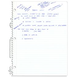 Arthur Ashe's Notes For a Speaking Engagement at Brown University