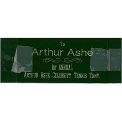Arthur Ashe's ''1st Annual Celebrity Tennis Tournament'' Plaque