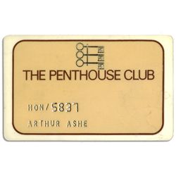 Arthur Ashe Penthouse Club Card