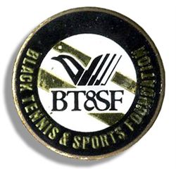 Arthur Ashe's Personally Owned Black Tennis & Sports Foundation Pin