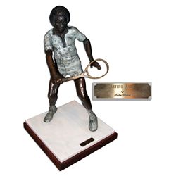 Unique Sculpture of Arthur Ashe by Bronze Sculpture Artist John Petek