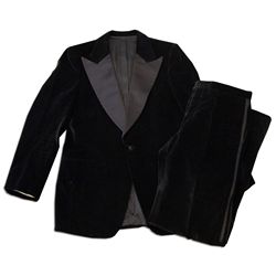 Arthur Ashe's Black Velvet Suit -- Pants & Jacket