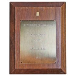 UCLA Award Presented to Arthur Ashe in 1966 -- at the Upswing of His Stellar Tennis Career
