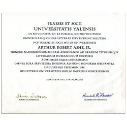 Arthur Ashe's Posthumous Degree From Yale