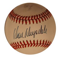 Don Drysdale Signed Baseball on Sweet Spot -- Very Good