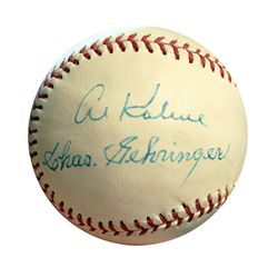 Detroit Tigers' Al Kaline & Charles Gehringer Signed Baseball