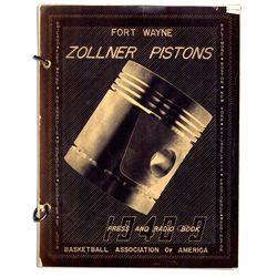 Rare Early 1948-49 Zollner Pistons Media Guide -- First Year in the BAA/NBA -- Pistons Would Move to