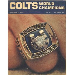 World Champion Baltimore Colts ''Baltimore Sun'' Insert -- 19 September 1971 -- 31pp. -- 8'' x 10.25
