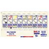 Image 1 : Baltimore Colts 1977 Season Tickets Uncut Sheet -- Measures 14'' x 7'' -- Exact Seating Not Determin